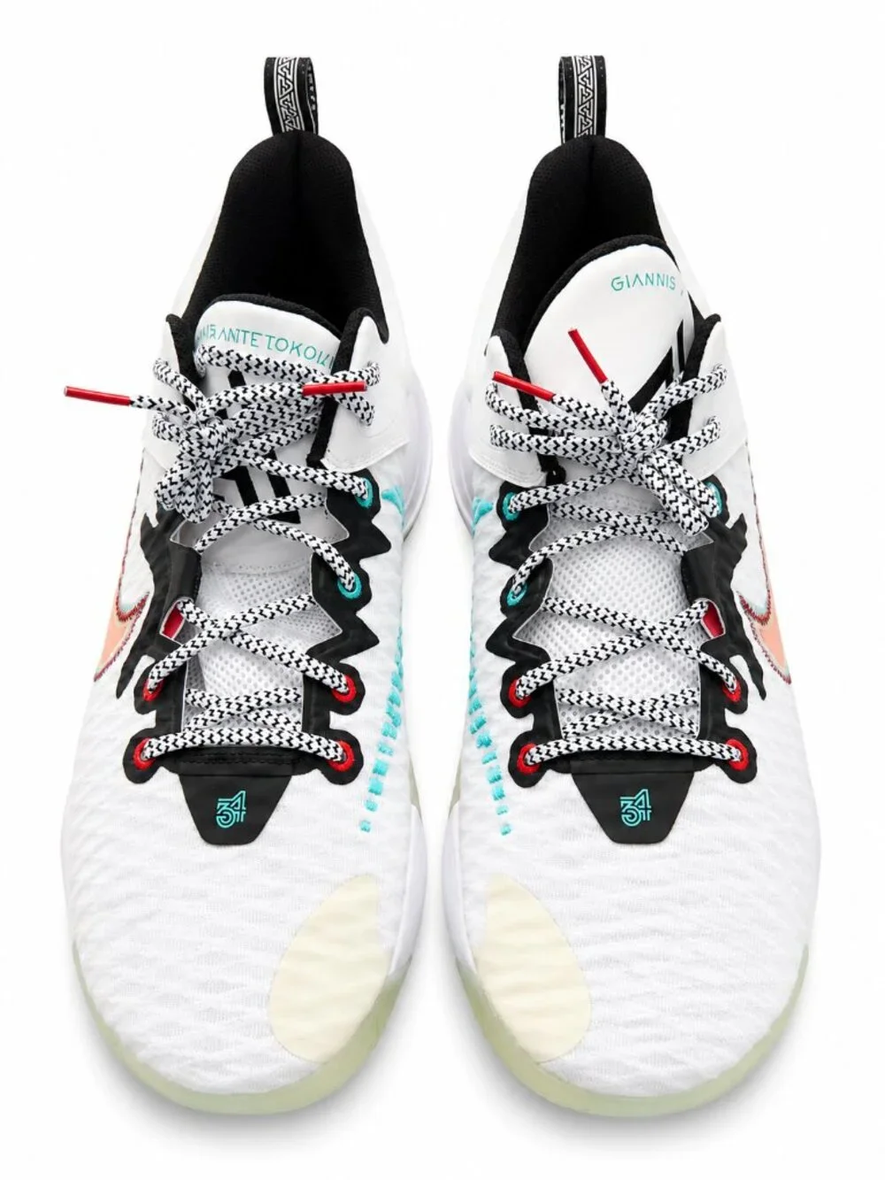 Nike Giannis Immortality Force Field White Multi  Rare Big Size 17 Hypebeast